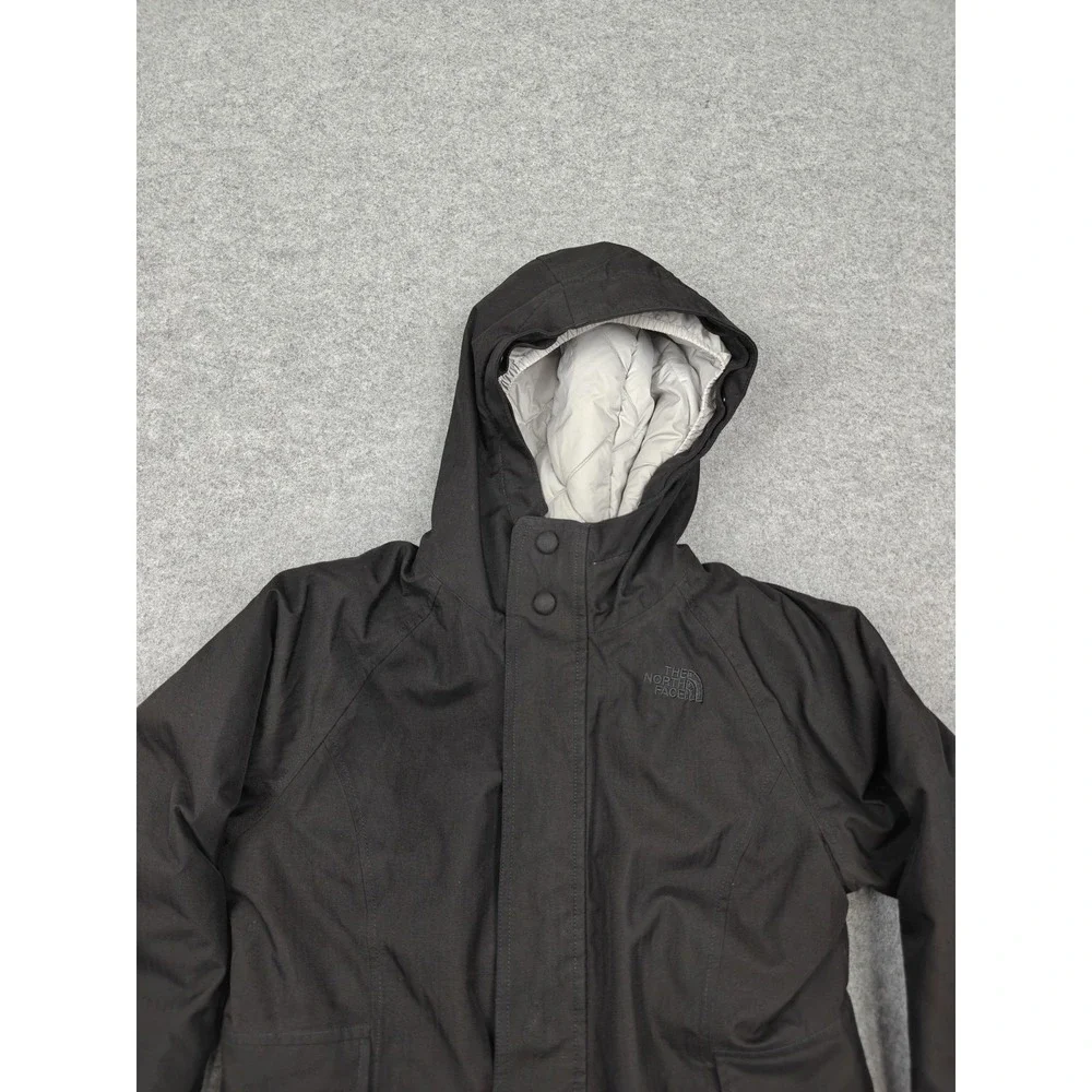 The North Face‎ Coat Girls Large 14/16 Black DryVent 550 Parka Hooded Waterproof